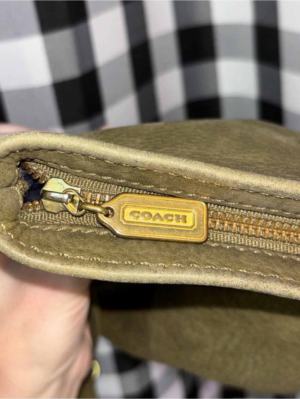 Coach Vintage Sonoma Olive Green Nubuc Leather Bucket Bag 1995 - Picture 8 of 8
